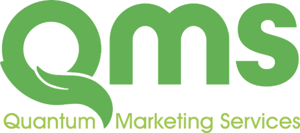 Current green Quantum Marketing Services logo